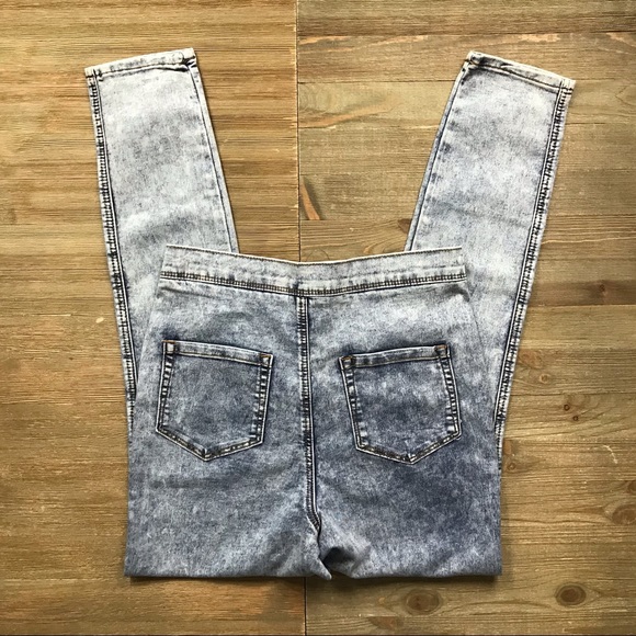 NWT ASOS Acid Wash High Waist Jeggings - Picture 3 of 5